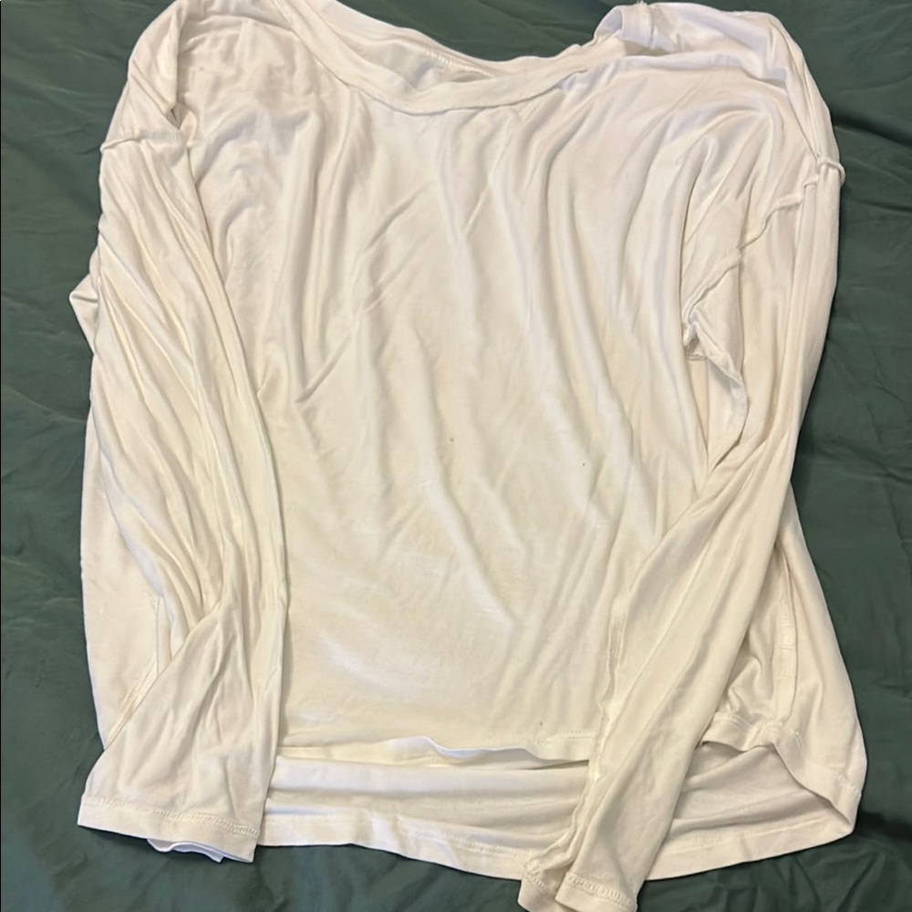 A New Day Cream Oversized Long Sleeve Blouse